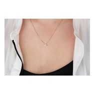 Glorria Gümüş 3 Boyutlu Minimalist F Harfi Kolye