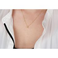 Glorria Gümüş 3 Boyutlu Minimalist G Harfi Kolye