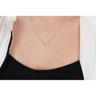Glorria Gümüş 3 Boyutlu Minimalist Ö Harfi Kolye