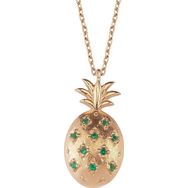 Glorria Gümüş Ananas Kolye