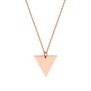 Glorria SV0044 Rose Altın Üçgen Kolye