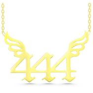 GMS Gold 444 Melek Sayısı Kadın Gümüş Kolye