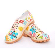 Goby TMK5505 Flowers Oxford Renkli Kadın Ayakkabı