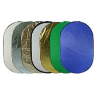 Godox 120x180 cm 7 in 1 Gold Silver Black White Diffuser Green Blue Reflector Disc
