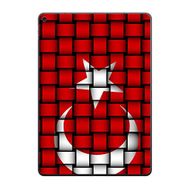 Gogo Accessories 10.5 inç Apple iPad Air 3 2019 A2152-A2123-A2153-A2154 Türk Bayrağı Kare Baskılı Silikon Kılıf