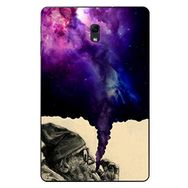 Gogo Accessories 10.5 inç Samsung Galaxy Tab ile Uyumlu A T590 Sigara İçen Adam Baskılı Silikon Kılıf