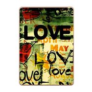 Gogo Accessories Apple iPad New Air2 A1566 A1567 Love Baskılı Silikon Kılıf