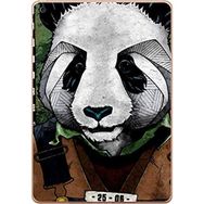 Gogo Accessories Apple iPad New Air2 A1566 A1567 Panda Baskılı Silikon Kılıf