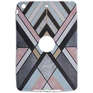 Gogo Accessories iPad mini 3.Nesil Model Renkli Uzun Seritli Baskılı Silikon Kılıf