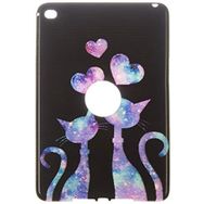 Gogo Accessories iPad mini 4. nesil Model Asik Kediler Baskılı Silikon Kılıf