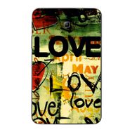 Gogo Accessories Samsung Galaxy Tab ile Uyumlu 3 Lite T110 T113 T116 Love Baskılı Silikon Kılıf