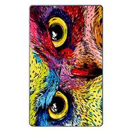 Gogo Accessories Samsung Galaxy Tab ile Uyumlu A 2019 SM-T510 SM-T517 Renkli Baykuş Baskılı Silikon Kılıf