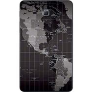 Gogo Accessories Samsung Galaxy Tab ile Uyumlu A SM-T280 Gri Harita Baskılı Silikon Kılıf
