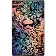 Gogo Accessories Samsung Galaxy Tab ile Uyumlu S Sm-T700 Demir Adam Baskılı Silikon Kılıf