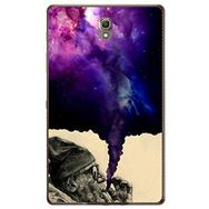 Gogo Accessories Samsung Galaxy Tab ile Uyumlu S Sm-T700 Sigara İçen Adam Baskılı Silikon Kılıf
