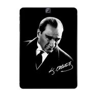 Gogo Accessories Samsung Galaxy Tab ile Uyumlu S2 T815 Atatürk İmza Baskılı Silikon Kılıf