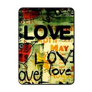 Gogo Accessories Samsung Galaxy Tab ile Uyumlu T530 Love Baskılı Silikon Kılıf