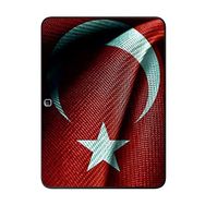Gogo Accessories Samsung Galaxy Tab ile Uyumlu T530 Türk Bayrağı Baskılı Silikon Kılıf