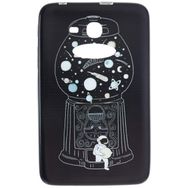 Gogo Accessories Samsung T110 Model Yalniz Astronot Baskılı Silikon Kılıf
