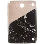 Gogo Accessories Samsung T350 Model Iki Renkli Baskılı Mermer Desenli Silikon Kılıf