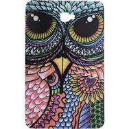 Gogo Accessories Samsung T580 Model Renkli Baykus Baskılı Silikon Kılıf