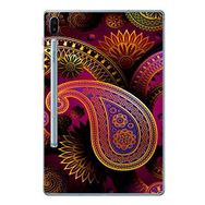 Gogo Samsung Galaxy Tab S6 T860/T865/T867 Desen Pembe Silikon Baskılı Arka Kapak