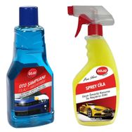 Gojo 750 ml Hızlı Cila Spreyi + Gojo 1000 ml Cilalı Oto Yıkama Şampuanı