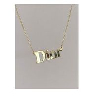Gökdeniz 925 925 Ayar Dior Yazılı Kadın Gümüş Kolye