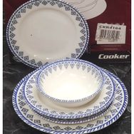 Göksan Mutfak 4164 Desenli Lüks 24 Parça Porselen Yemek Takımı