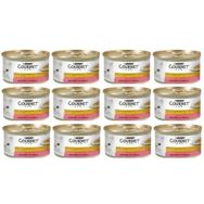 Gold 12x85 gr Alabalık Ve Sebzeli Parça Etli Yaş Kedi Maması