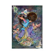 Gold Çiçekler ve Kuşlar 1000 Parça Puzzle