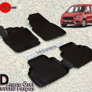 Gold Ford Tourneo Courier 2014-2020 3d Havuzlu Paspas