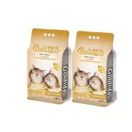 Gold Life Kavun Kokulu Topaklanan Bentonit İnce Taneli 2x10 lt Kedi Kumu