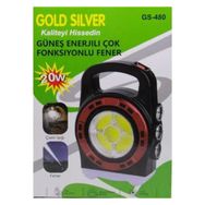 Gold Silver GS-480 20W Güneş Enerjili Çok Fonksiyonlu Fener