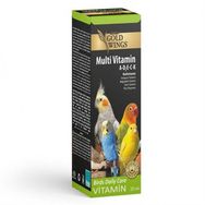 Gold Wings 20 cc Premium Multivitamin Kuşlar için Tüy Oluşum Desteği