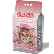 Goldlife 10 lt Bebek Pudralı Topaklanan Bentonit İnce Taneli Kedi Kumu