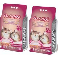 Goldlife 10 lt x 2 Adet Aktif Karbonlu Çiçek Kokulu Kedi Kumu