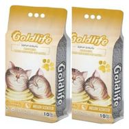 Goldlife 2x10 lt Kavun Kokulu Topaklanan Bentonit İnce Taneli Kedi Kumu