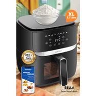 Goldmaster Bella 1700W XL Dokunmatik Cam Kapaklı Hazne Aydınlatmalı 3 kg Tartı Fonksiyonlu Airfryer