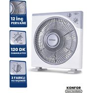 Goldmaster Konfor 12 inç Zamanlayıcılı Kare Vantilatör