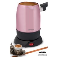 Goldmaster Köpük Sedef Pembe Çift Ağızlı Paslanmaz Çelik Elektrikli Cezve