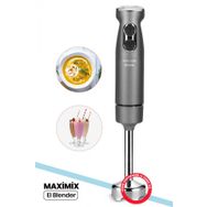 Goldmaster Maximix Antrasit Gri 1000 Watt 4 Bıçaklı Paslanmaz Çelik Turbo Hız Ayarlı El Blender