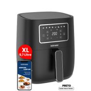Goldmaster Preto 5.7 lt 1700W XL Dijital Dokunmatik 8 Ön Programlı Yağsız Airfryer
