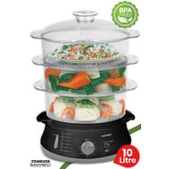Goldmaster Steamcook 60 Dakika Zaman Ayarlı 10 L Bpa İçermeyen Buharlı Pişirici