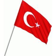 Gönder Bayrak 50x75 cm Türk Bayrağı Sopalı