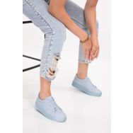 Gondol ELL.6839 Hakiki Deri Anatomik Taban Siyah Kadın Spor Ayakkabı