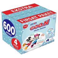 Goo.N Mutlu Bebek No:4 Maxi 600 Adet Bebek Bezi
