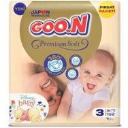 Goo.N Premium Soft No:3 Midi 76 Adet Bebek Bezi