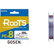 Gosen X8 Roots PE 8 Örgü Spin 300 mt 0.242 mm Multi Color İp Misina