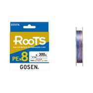 Gosen X8 Roots PE 8 Örgü Spin 300 mt 0.342 mm Multi Color İp Misina